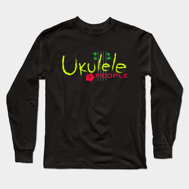 Ukulele People (GYR) Long Sleeve T-Shirt by Gerty